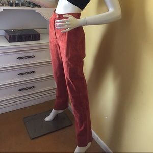 Vintage early 90’s Adrienne Vittadini suede pants